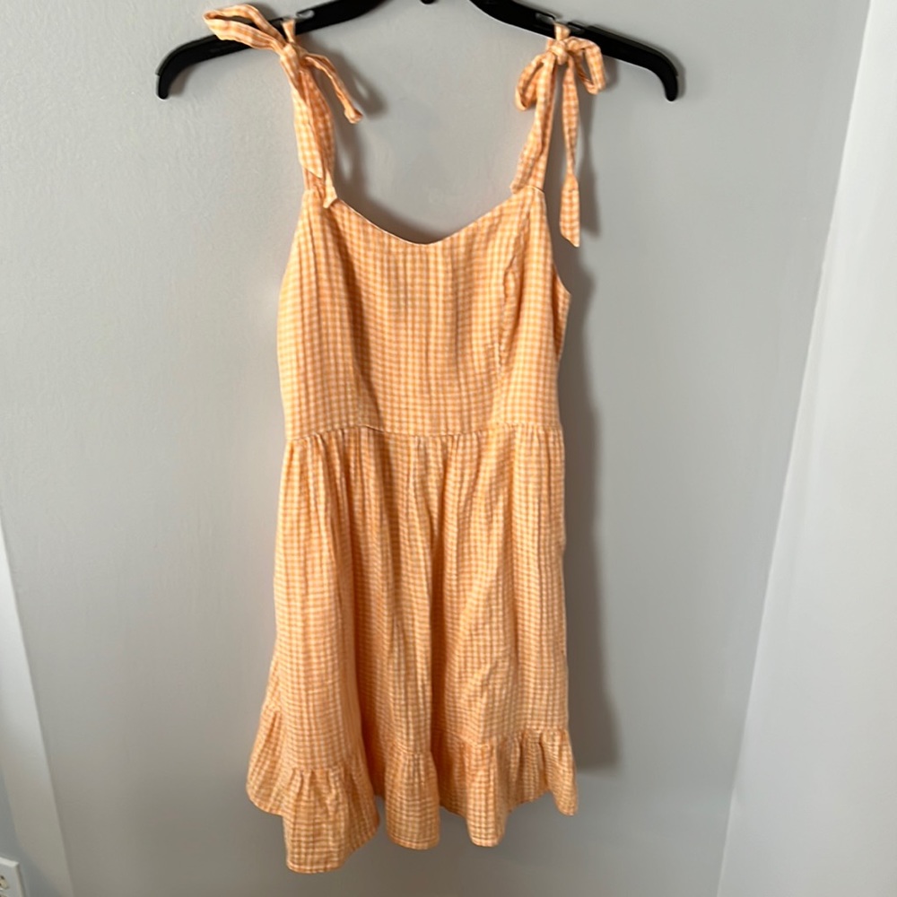 Orange and White Cami Dress Old Navy